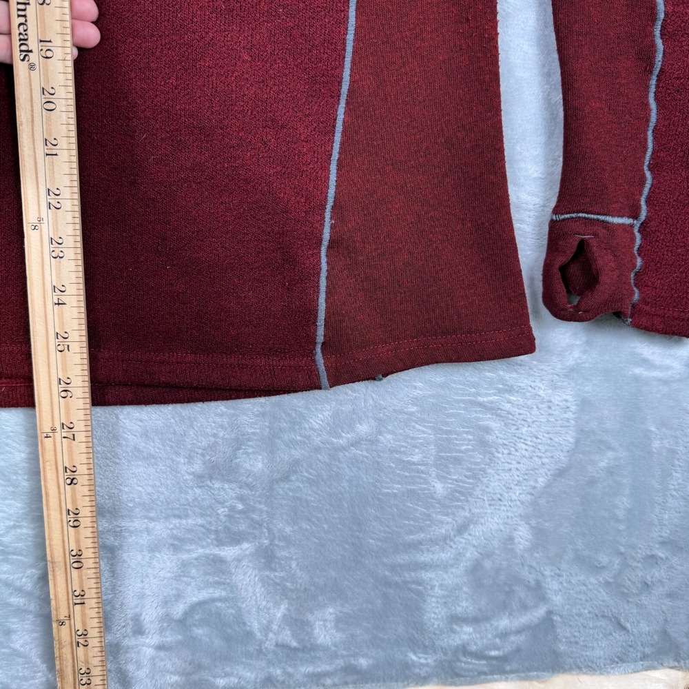 Kuhl Pullover Jacket Women's M Red Half Zip Thumbholes Outdoor Warm - Picture 3 of 9